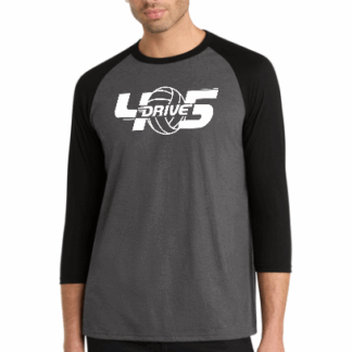 405DRIVE District 3/4-Sleeve Raglan Black/Black DM136 aw405